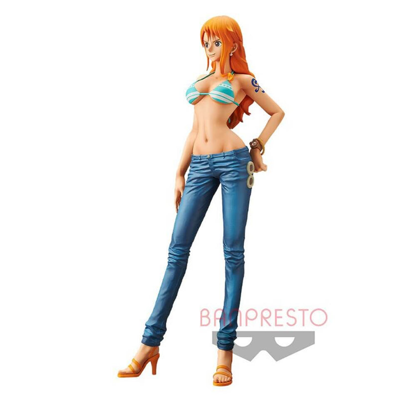 Original One Piece 28cm Grandista The Grandline Lady Nami