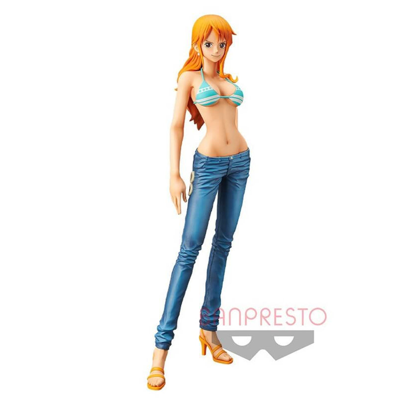 Original One Piece 28cm Grandista The Grandline Lady Nami