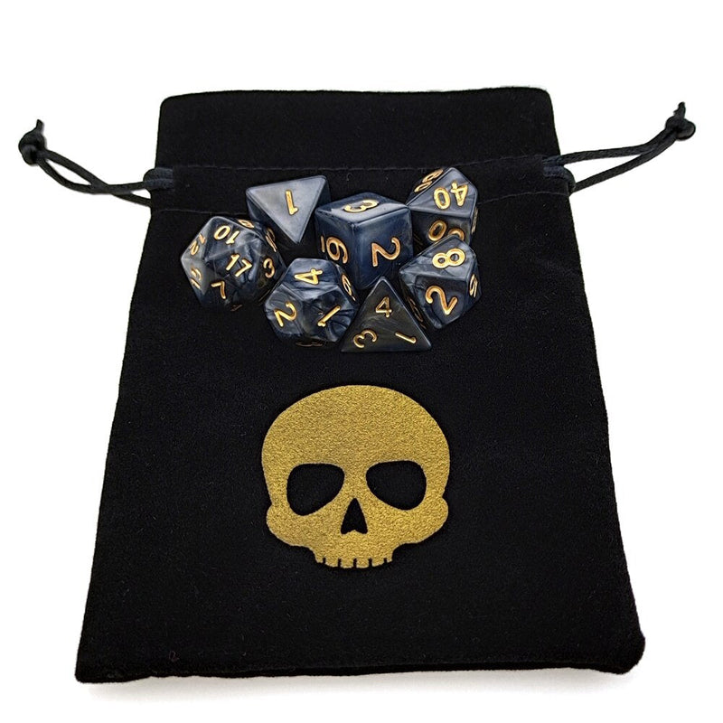 Kit de Dados RPG de Resina com Bag